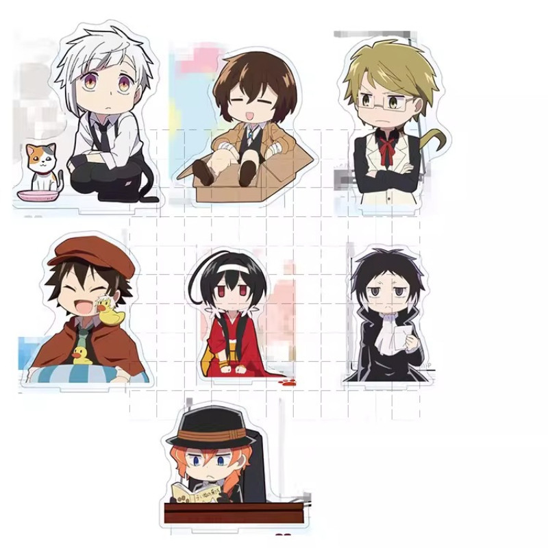 Anime Bungo Đi Lạc Chó Acrylic Đứng Búp Bê Izumi Kyouka Nakahara Chuya Hình Cosplay Đồ Chơi Quà Tặng