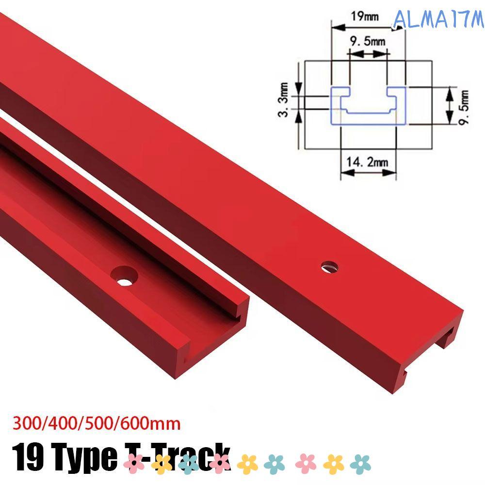 ALMA1 1 Cái T-Track, Slide Guide Rail T Slider Fixture Slot Slide T-Slot Track, Bền 300-600mm Hợp ki