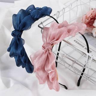Băng Đô Cài Tóc Phối Nơ Bản To Cho Nữ