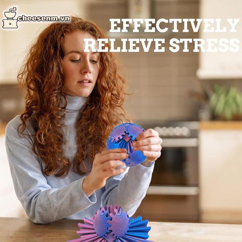 Cheenm 3D In Gear Ball Spin Ball Hoặc Cube Fidget Toy, Gear Ball Pop Fidget Toy, Gear Toy để thư giã