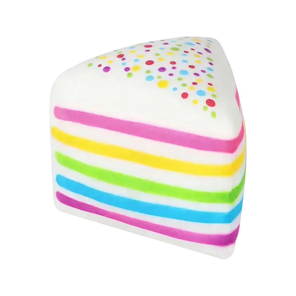 Smush Rainbow Layer Cake Mart Polka Dot Cake Squishy Toy Soft Squeeze