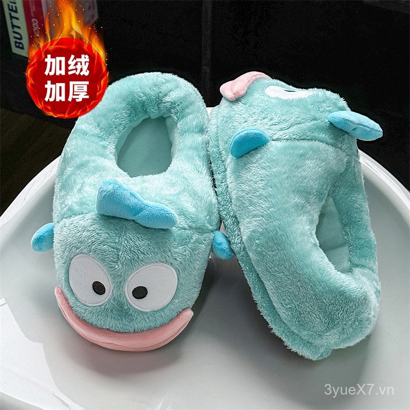 Hey White Gang Big Mouth Clownfish Cặp đôi Dép Cotton