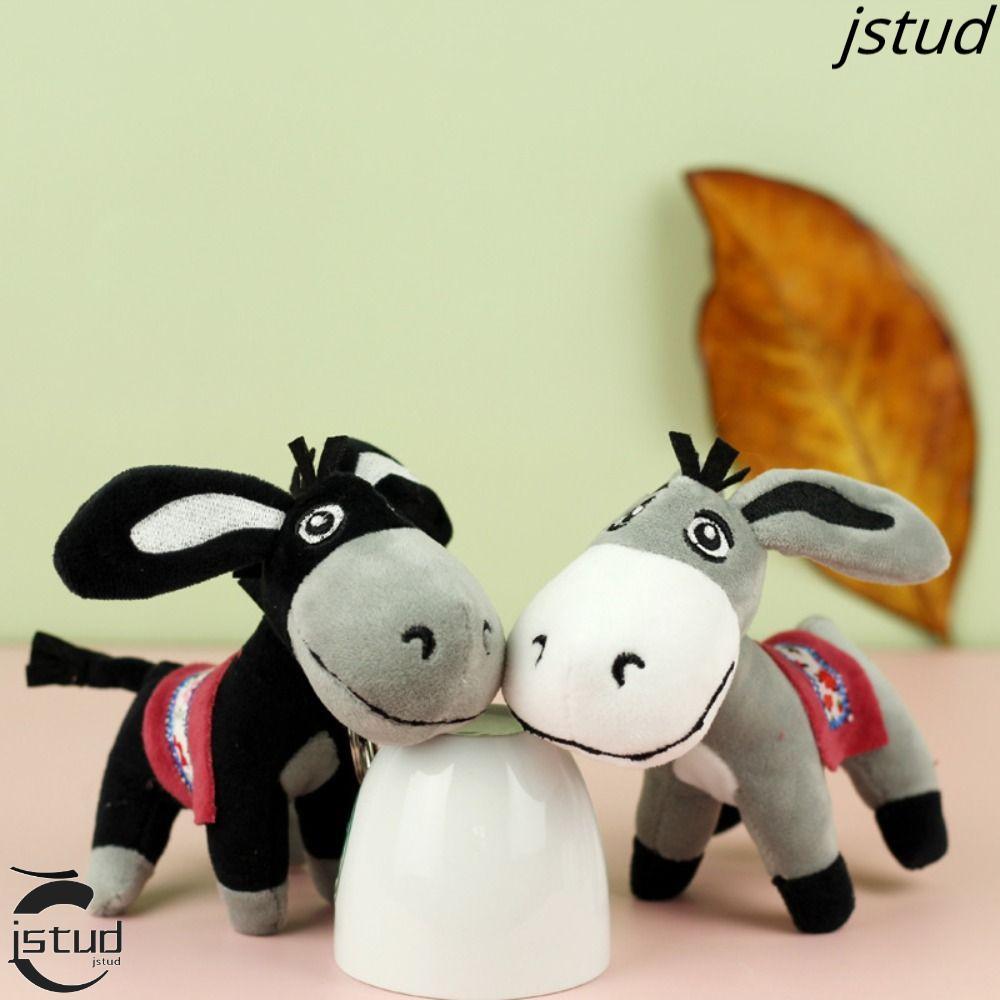 LYXOR Donkey Sang Trọng Móc Khóa, PP Cotton Lông Tơ Mini Donkey Búp Bê Nhồi Bông, Túi Xách Charm Mềm