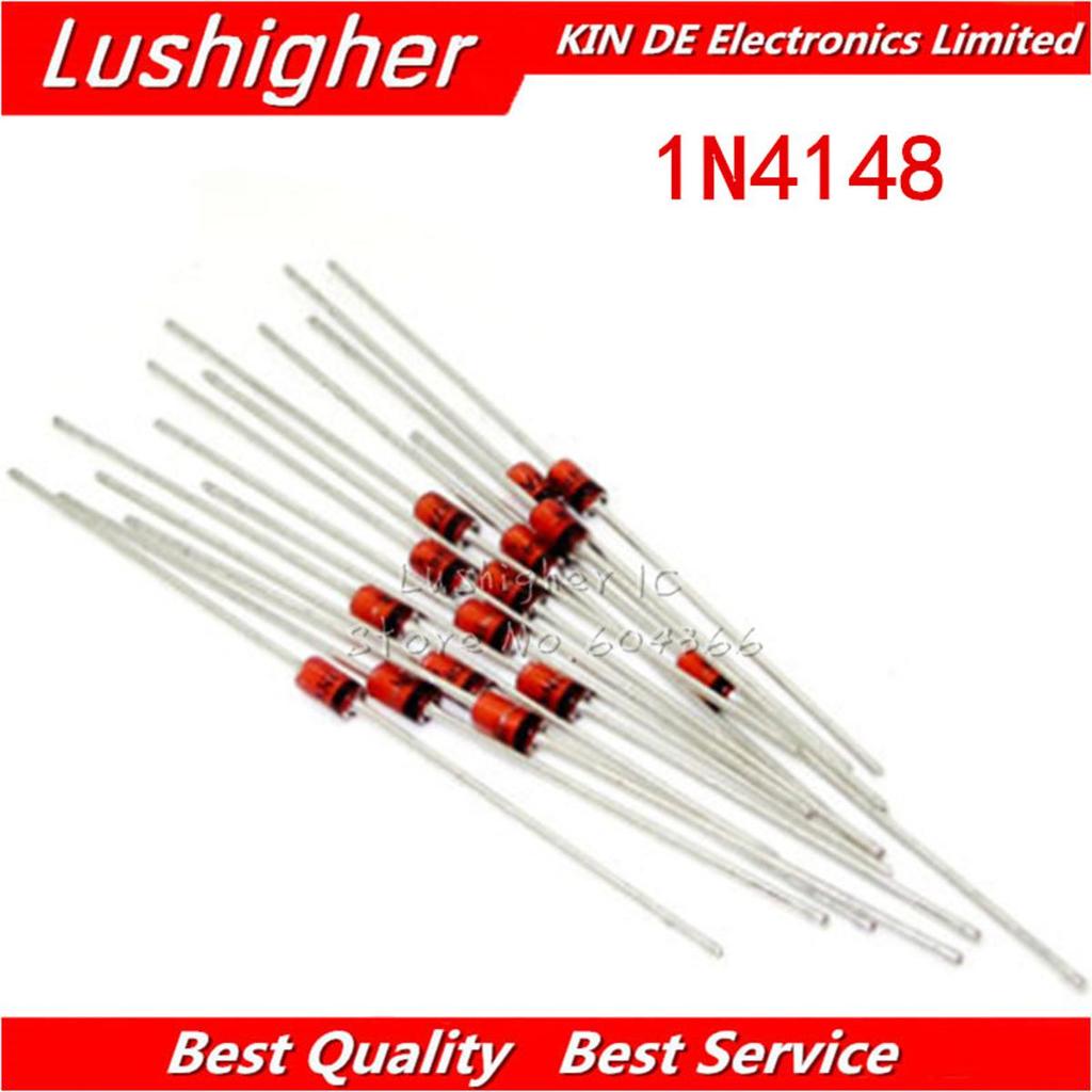 100 Chiếc 1N4148 DO-35 IN4148 Chuyển Đổi Tốc Độ Cao Mới Chính Hãng