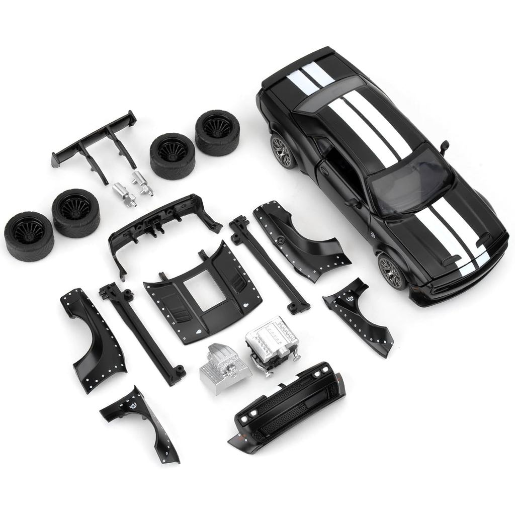 1: 36 Tháo Rời Mô Hình Xe Lắp Ráp Cho 2022 Dodge Challenger SRT Hellcat Diecast Toy, Bộ Đồ Chơi Xe H