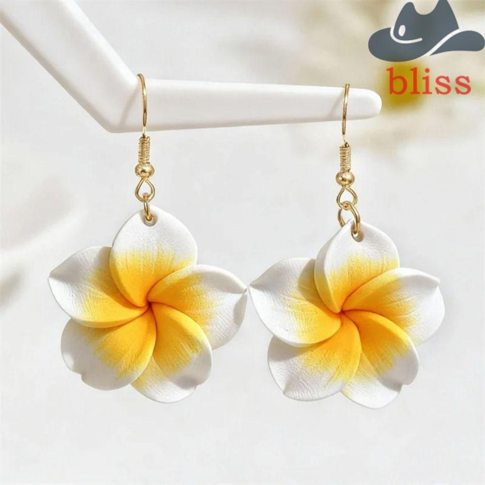 Bông Tai Hoa Bliss Style Boho Polymer Đất Sét, Phù Hợp Ngày Lễ