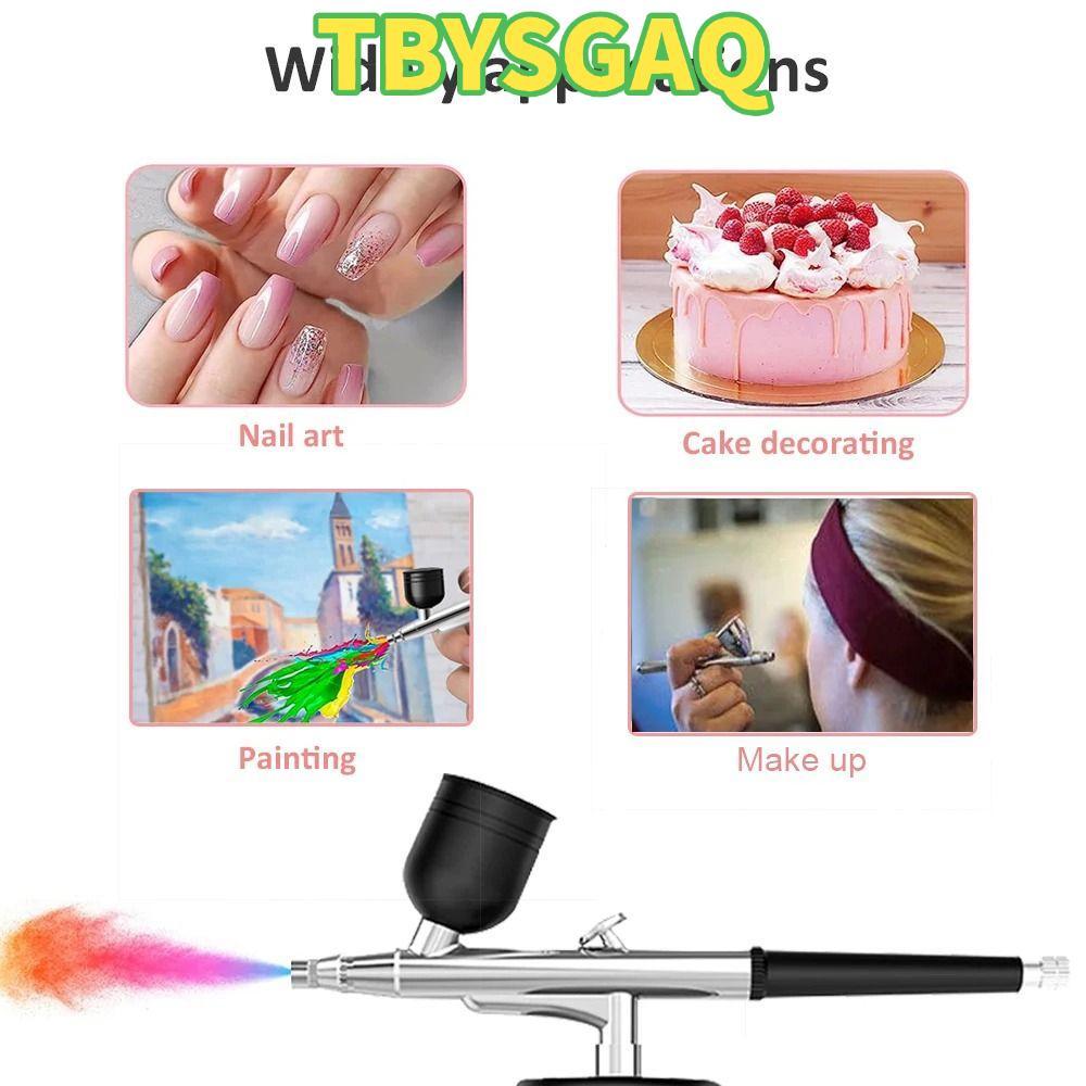 TBYSGAQ Nail Art Paint Airbrush, Air Paint Makeup Tool Oxygen Injector, Tranh đa chức năng Cake Tatt