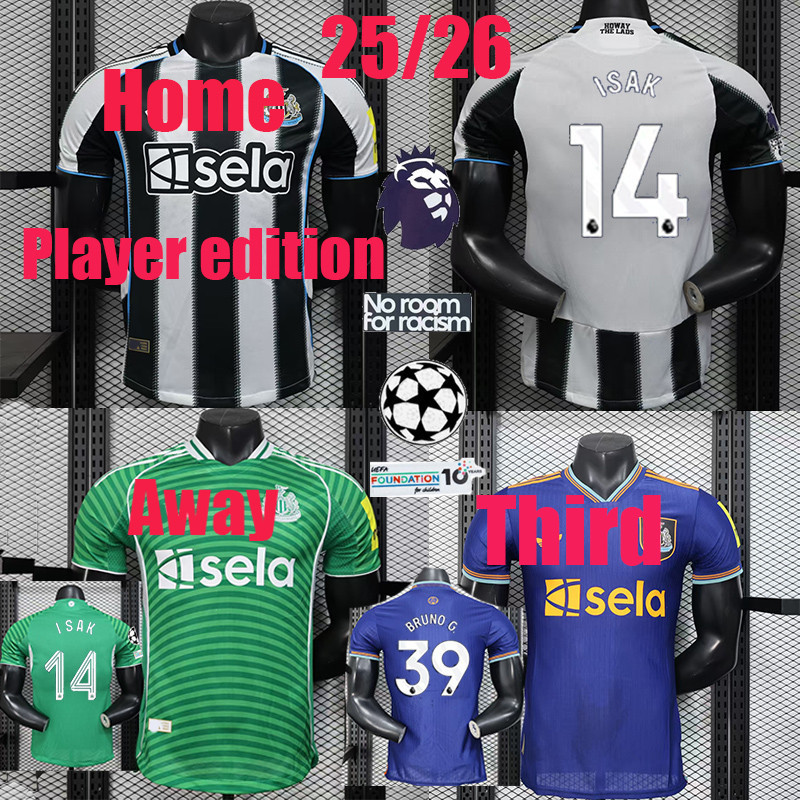 S-XXL Player Issue 25 / 26 Newcastle United Football Set Player Edition Áo thun bóng đá nam s-2XL