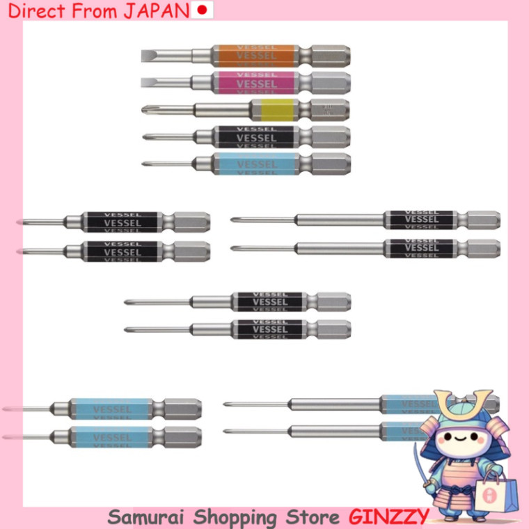 VESSEL 40V Tương Thích Bit Gōsai Sử Dụng Thép Đai Cứng (Độ Cứng HRC62) Japan tool