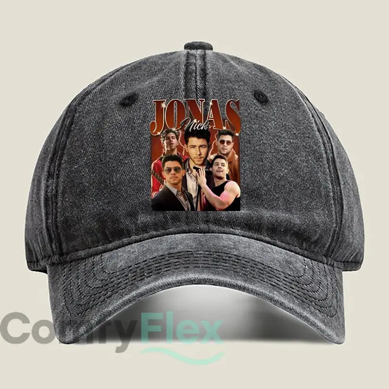 Jonas Brothers Group Portrait Mũ bóng chày giặt thời trang Mũ hoạt động ngoài trời