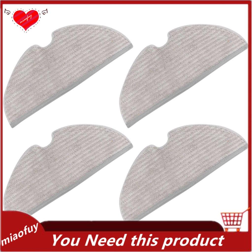 [OnLive] Lau Nhà 4 Gói Vải Lau Nhà Microfiber Cho Roborock S6 S6 Pure S6 MaxV S5 Max S5 Robot Hút Bụ