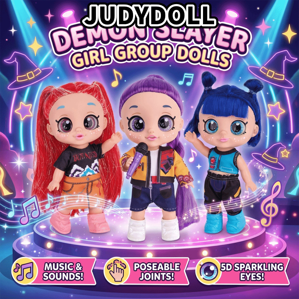 Búp bê K-POP JUDYDOLL, ‌Jointed 5D Eyes 10 Inch Demon Hunters Girl Doll, Humanoid HUNTR / X Mira Mus