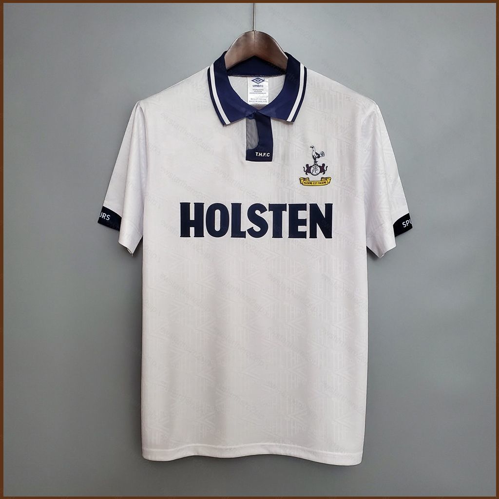 NP2 Tottenham Hotspur Retro 1991-1993, Áo Thun Bóng Đá Cho Trẻ Em và Người Lớn, Nhiều Kích Cỡ