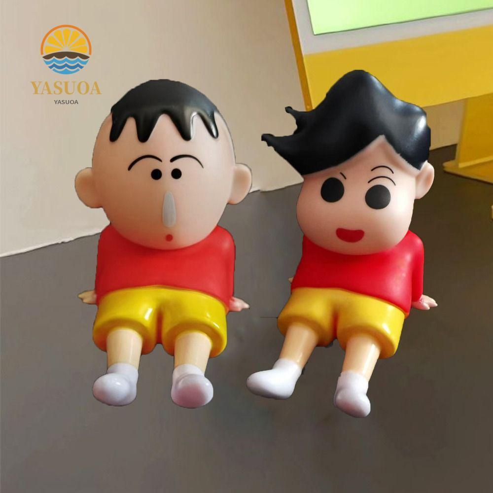 Giá đỡ điện thoại LARGLO Crayon Shin-Chan, Giá đỡ búp bê PVC Crayon Shin-Chan Hình, Giá đỡ điện thoạ