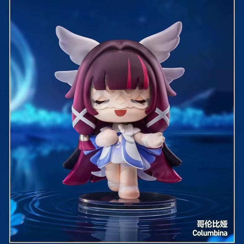 Genshin Pop Mù Hộp Hình Aino Durin Flins Columbina Mô Hình Nhỏ Đồ Chơi Dễ Thương Quà Tặng