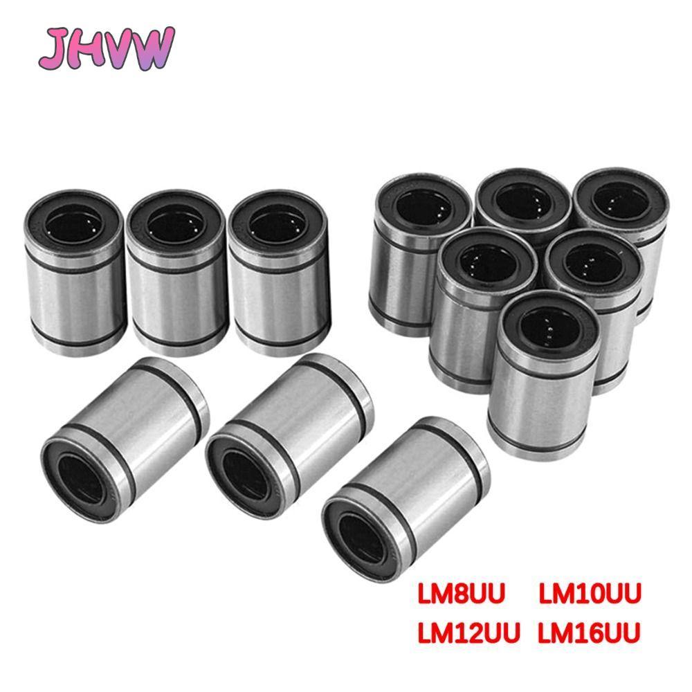 JHVW Bushing Thép Chrome Mạ Niken Bền LM3U LM4UU LM5UU LM6UU