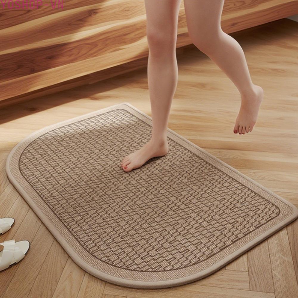 [Ysp]Non-Slip Bath Mat Easy Maintenance Hygienic Cleaning Rubberized Backing