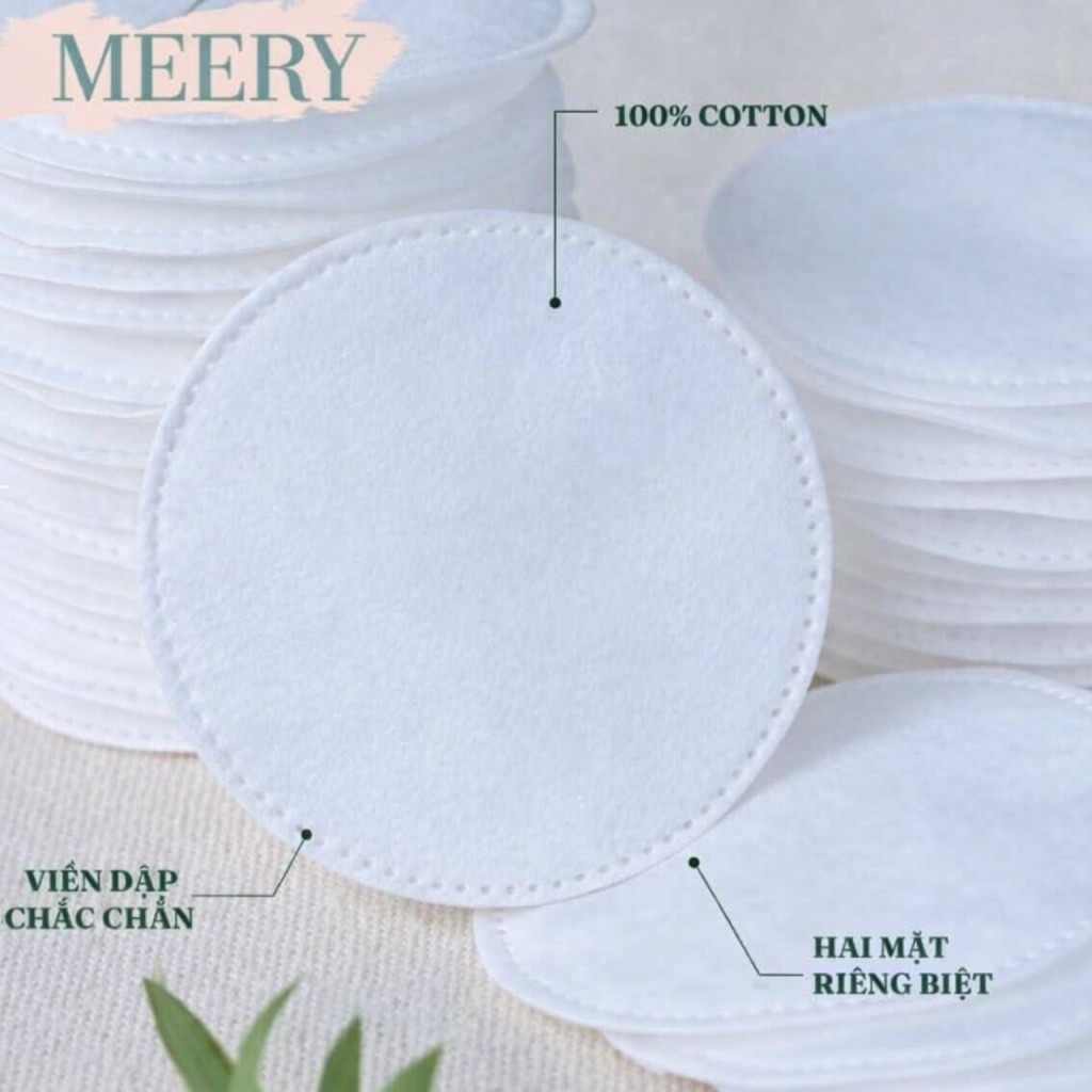 Bông Tẩy Trang MÉERY Chính Hãng, Bông Tẩy Trang Meery 205 Miếng 100% Cotton Pads | BigBuy360 - bigbuy360.vn