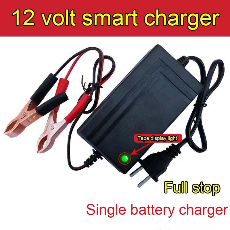 12V Lead-acid Battery Pedal Motorcycle Intelligent Battery Charger Repair Charger