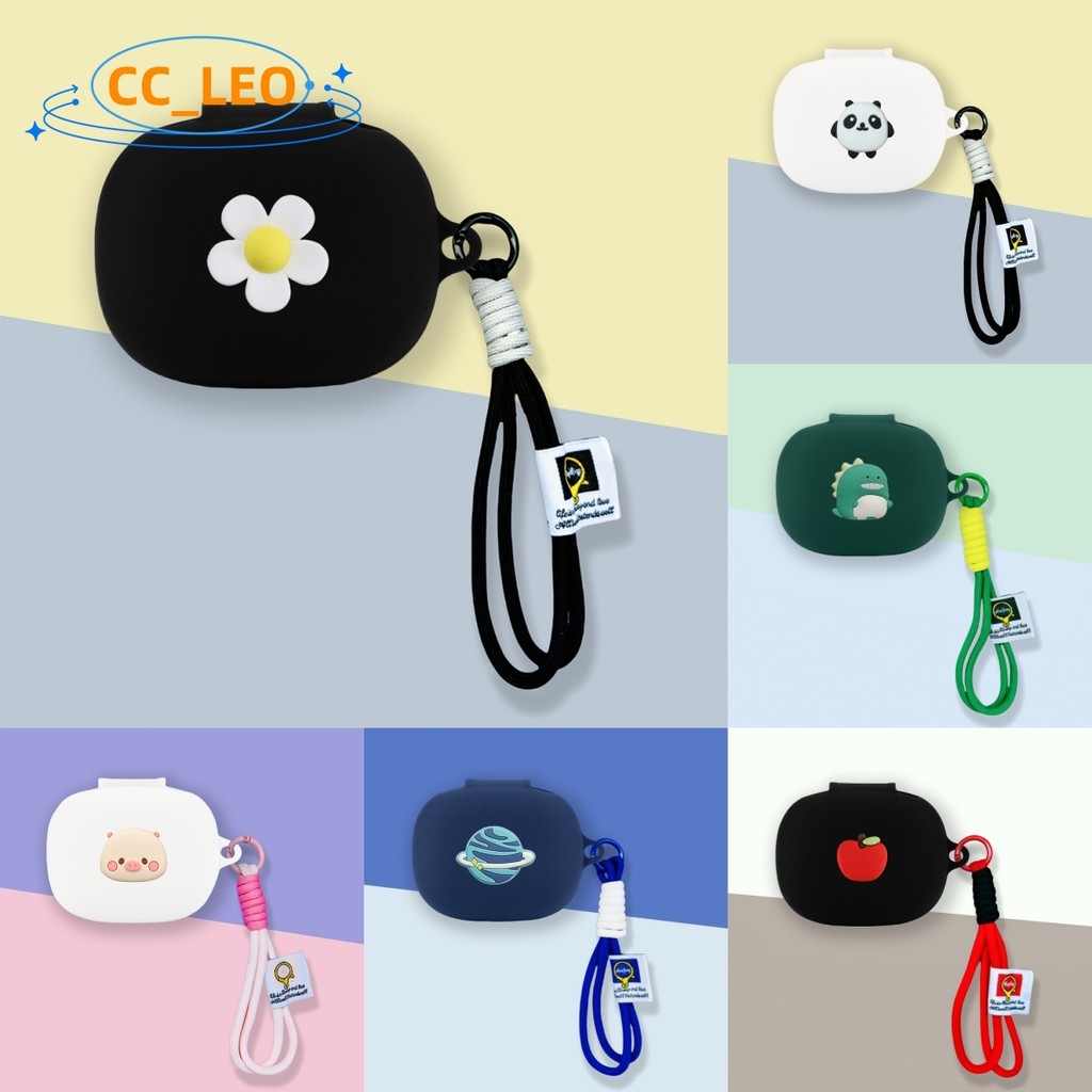 for Cleer ARC 4 Case Cartoon Shiba Inu Cute Piggy Lanyard Cleer ARC 4 Plus Silicone Soft Case Shockp