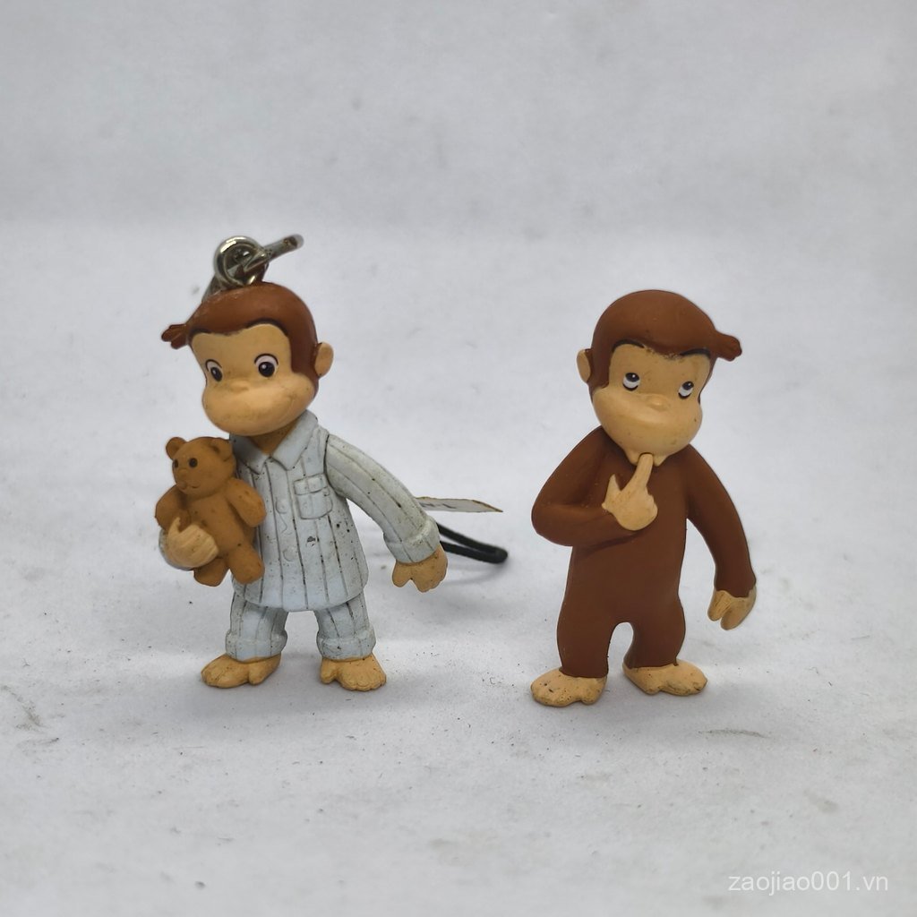 TOMY T-ARTS Zoo Monkey CURIOOUS GEORGE CURIOUS GEORGE Capsule Toy Mặt dây chuyền