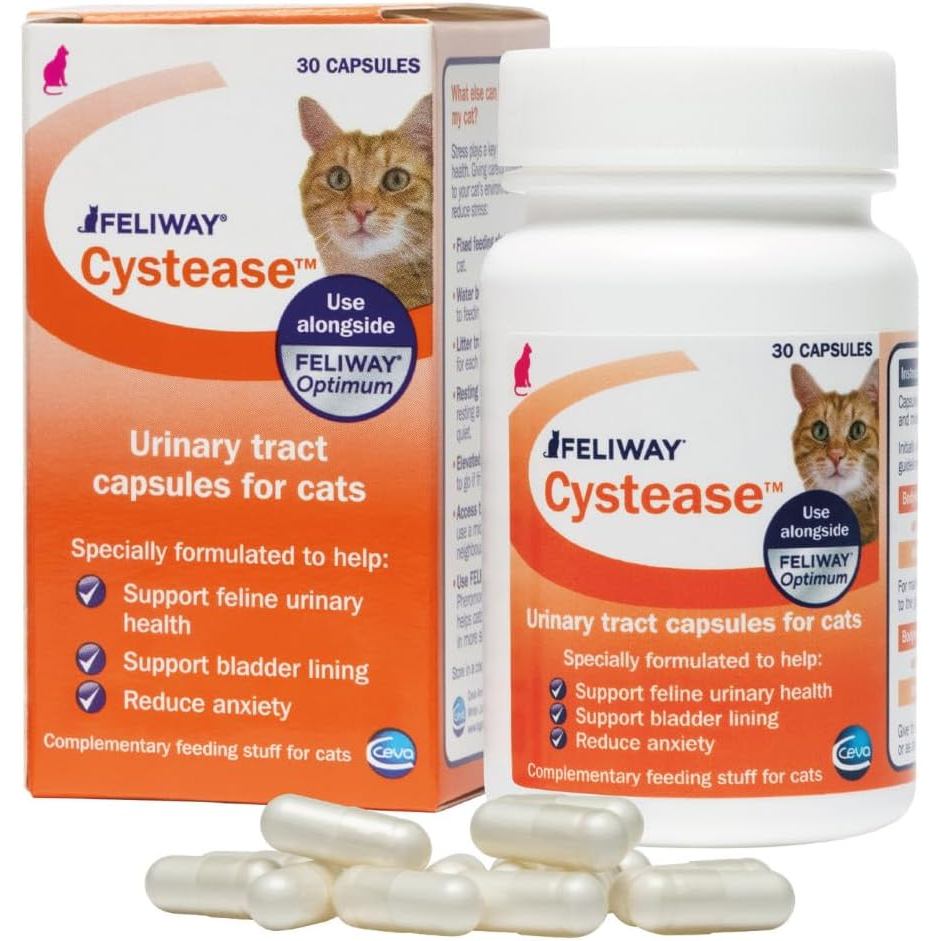 Feliway Cystease 30 Viên nang, 30 Viên nang nang nang nang nang Feliway để điều trị nhiễm trùng đườn