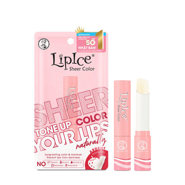 Son Dưỡng Lipice Sheer Color Ardent Hương Dâu 2,4Gr