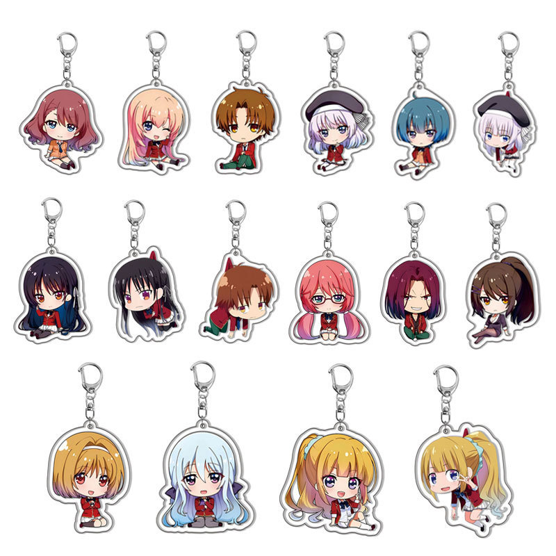 Anime Classroom of The Elite Characters Horikita Suzune Horikita Suzune Acrylic Keychain Backpack