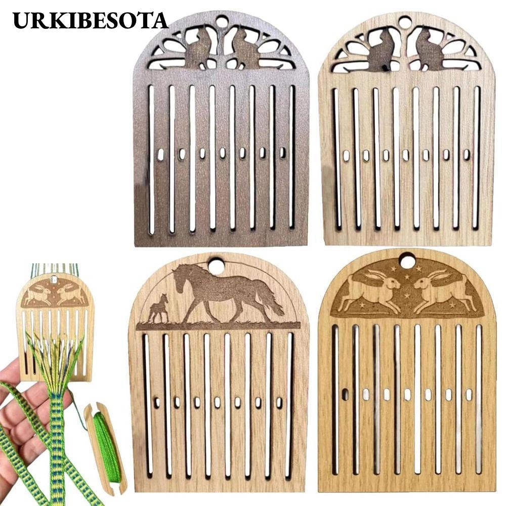 Bộ Dệt Huddle Cứng URKIBESOTA, Bộ Dệt Lưng Thiết Kế Di Động Kích Thước Nhỏ, Bộ Dụng Cụ Tự Làm Xây Dự