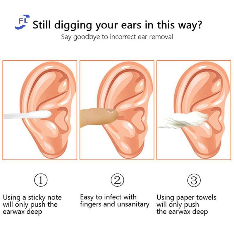 FIL Ear Wax Piers Cleaner Thép không gỉ Earpi Wax Remover Curette Care Ear Pi Cleaner Ear Cleaner Mu