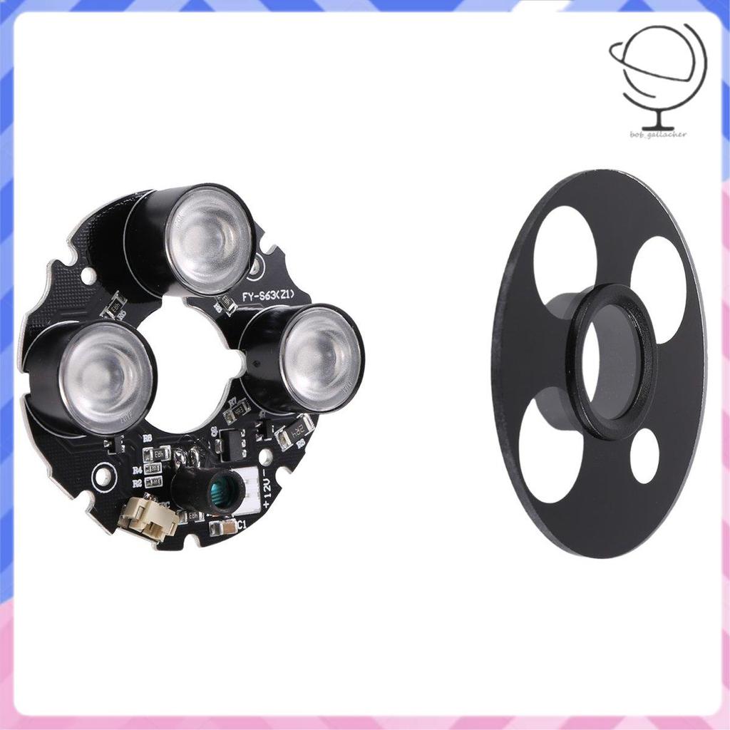3 mảng IR led Spot Light Hồng ngoại 3x Bảng LED IR cho camera quan sát tầm nhìn ban đêm (đường kính 