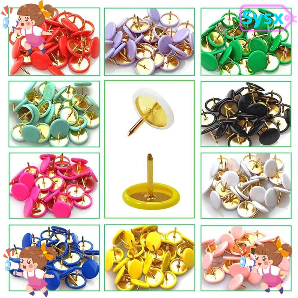 SYSX 100 Cái Tacks, Tacks Point Bulletin Vẽ Chân đẩy tròn, Ngón tay cái Đầu tròn Bảng thông báo Cork