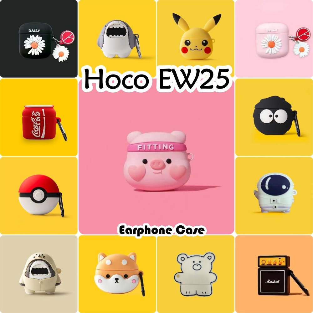[Còn hàng] Dành cho Ốp lưng Hoco EW25 Vỏ tai nghe silicon mềm Phim hoạt hình Anime