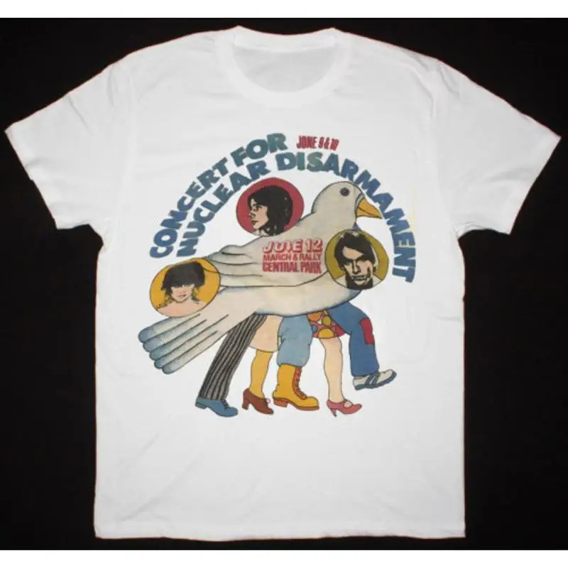 Nukes Central Park NY JACKSON BROWNE Áo sơ mi Unisex trắng cổ điển