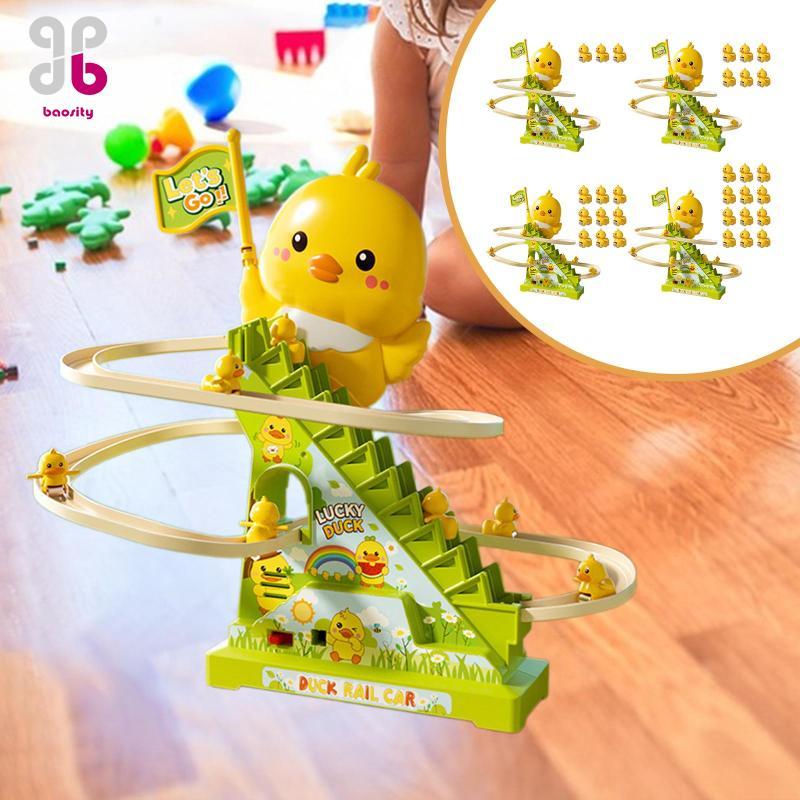 [Baosity] Đồ chơi leo núi vịt nhỏ Đường ray lót ly con lăn vịt vui nhộn cho trẻ em