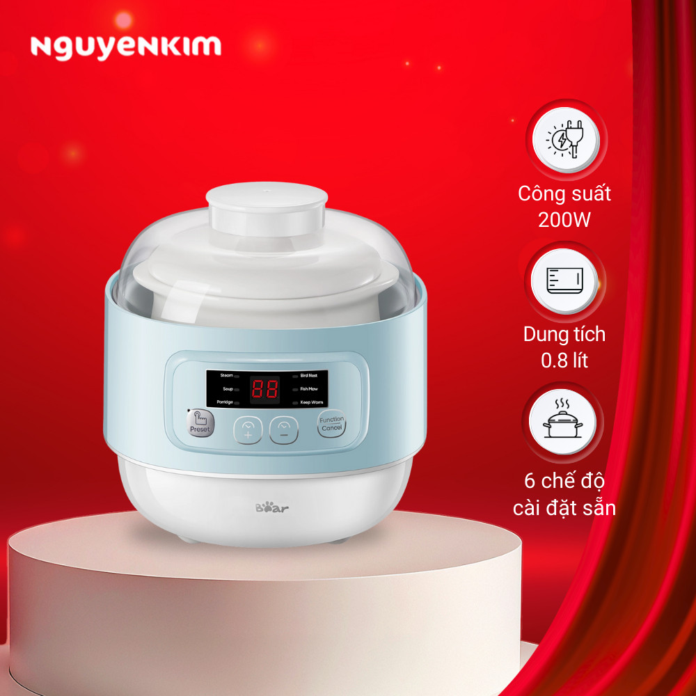 Nồi nấu chậm Bear DDZ-A08G2