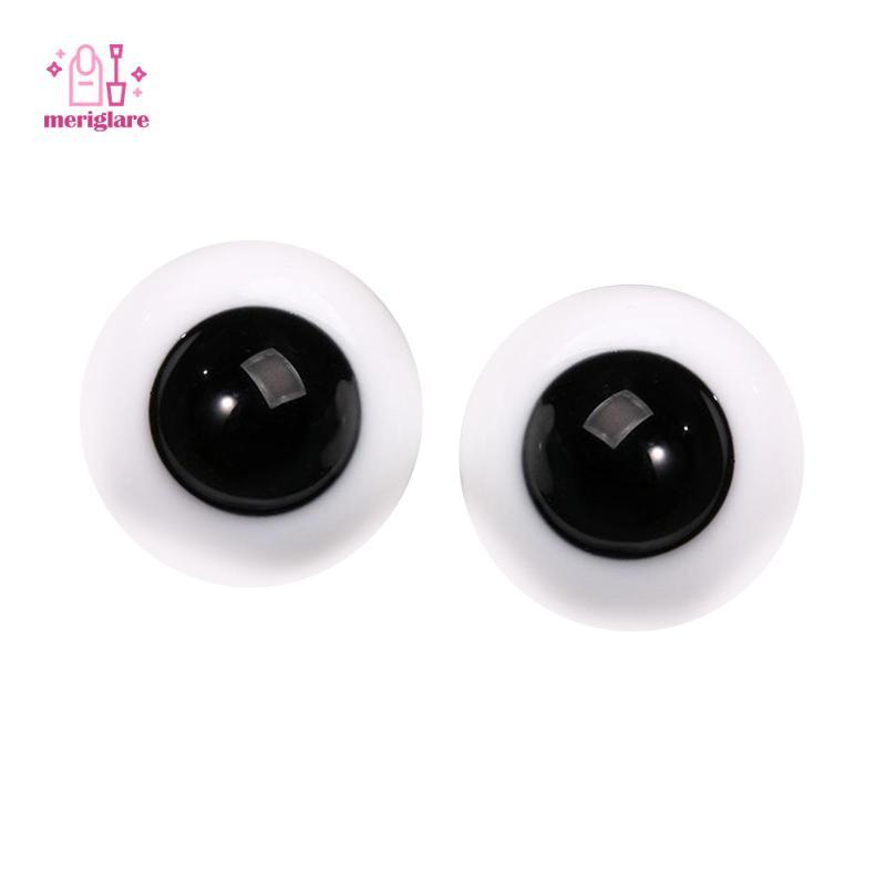 2 Miếng Mắt Búp Bê Thủy Tinh, Mắt Kính 6 mm Phụ Kiện, Di Chuyển Được Để Làm Búp Bê