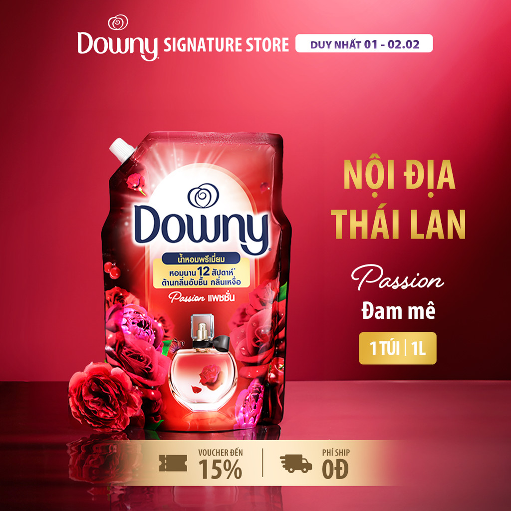 [Livestream] Nước Xả Vải DOWNY Đam Mê Túi 1L