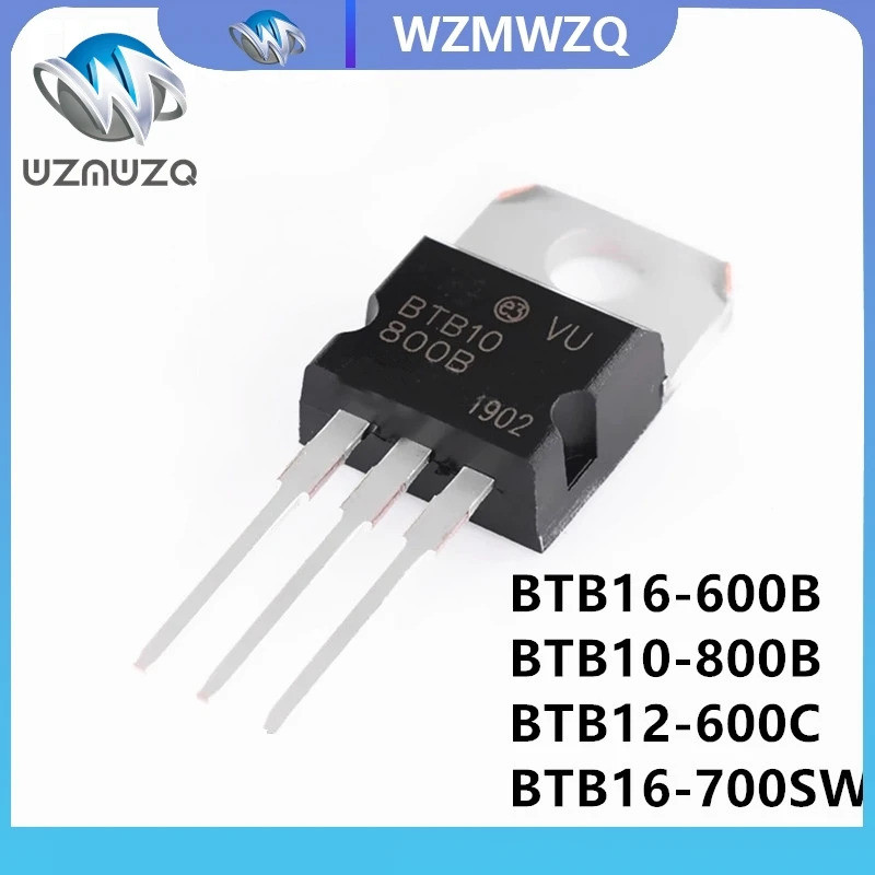 5 Chiếc BTB16-600B TO220 BTB16-600 TO-220 BTB04-600SL BTB04-600 BTB10-800B BTB10-800 BTB12-600C BTB1