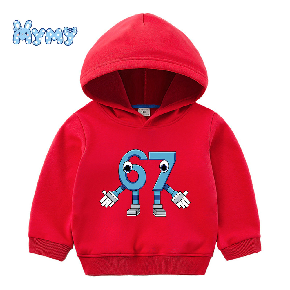 Áo Hoodie trẻ em 67 Brainrot | Trộm Một In Hình Hoạt Hình Brainrot | Đơn giản giản giản dị cho bé tr