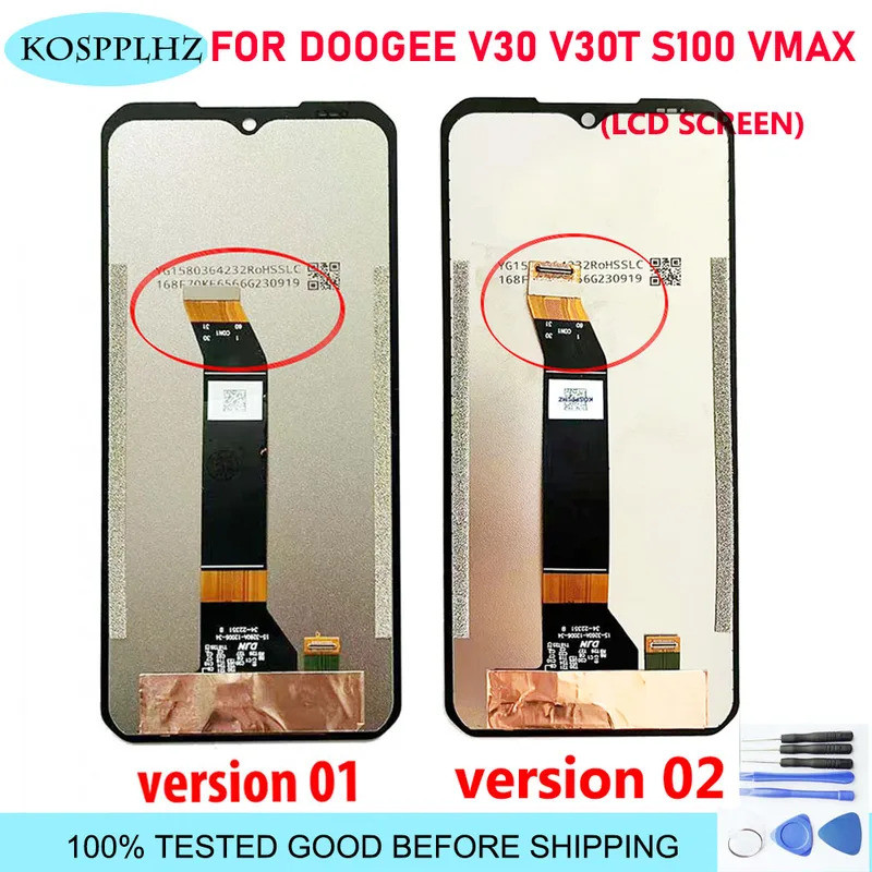 Ban Đầu Mới Cho DOOGEE V30 V30T V30Pro V31GT S120 S100 Pro S110 V Max Màn Hình LCD Và Bộ Số Hóa Màn 