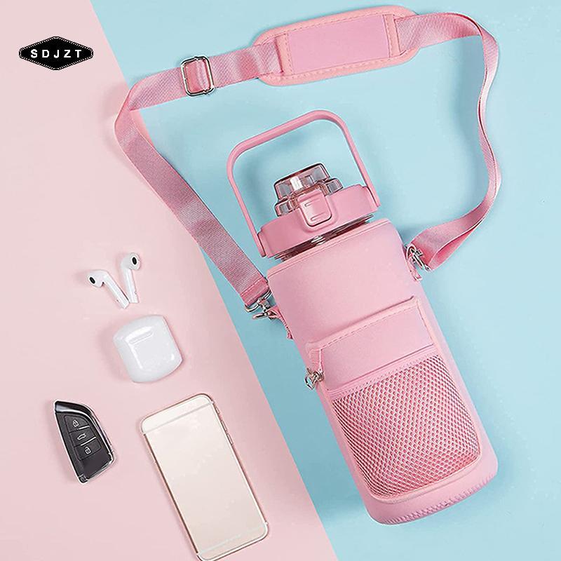 < SDJZT > Túi đựng bình nước di động có nhà thơ điện thoại cho cốc Stanley 64oz có tay cầm Túi đựng 