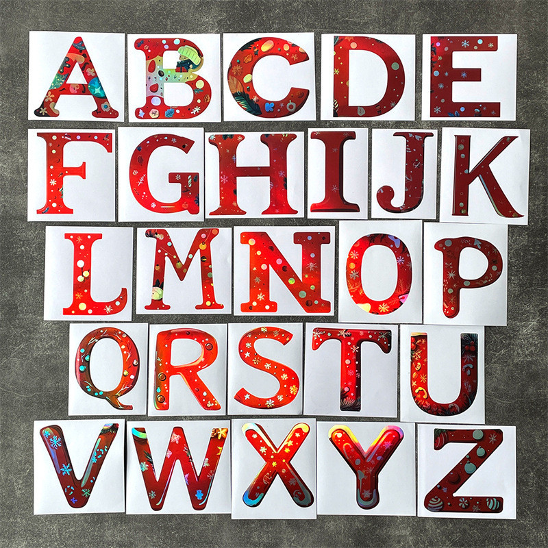 Hoạt Hình Dễ Thương Giáng Sinh Chữ Tiếng Anh Độc Đáo