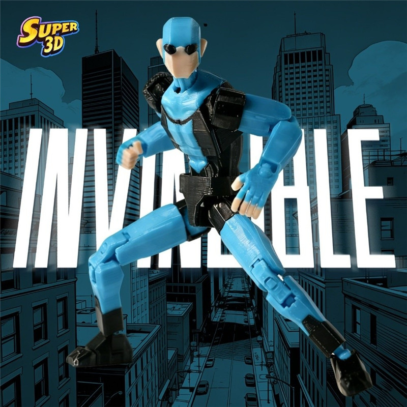 Blue Headgear Mark 3D In Hình Nhân Vật Hành Động Dummy13 Invincible 3.0 Nhân Vật Đa Năng Shapeshift 