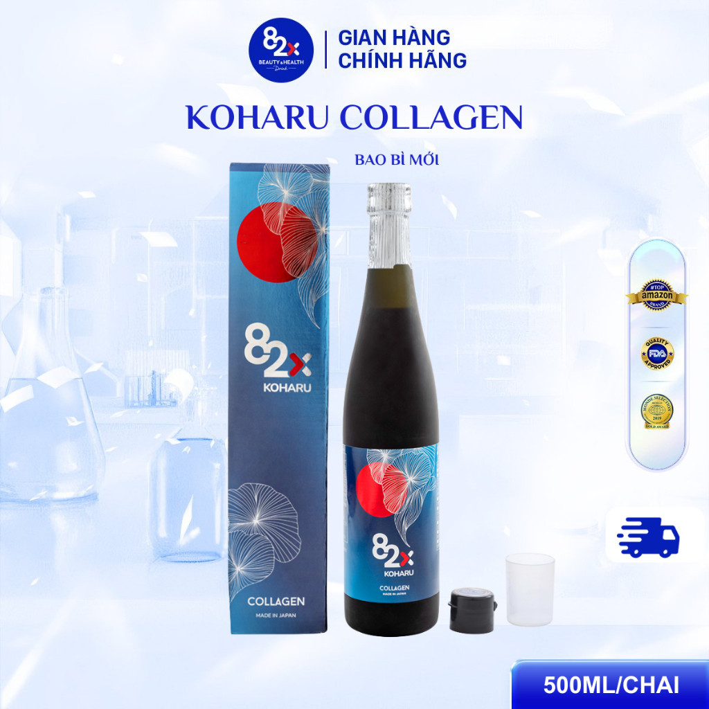 Combo 2 Chai Nước Uống Collagen 82X Gồm PLACENTA CLASSIC - COLLAGEN KOHARU (500ml/Chai)