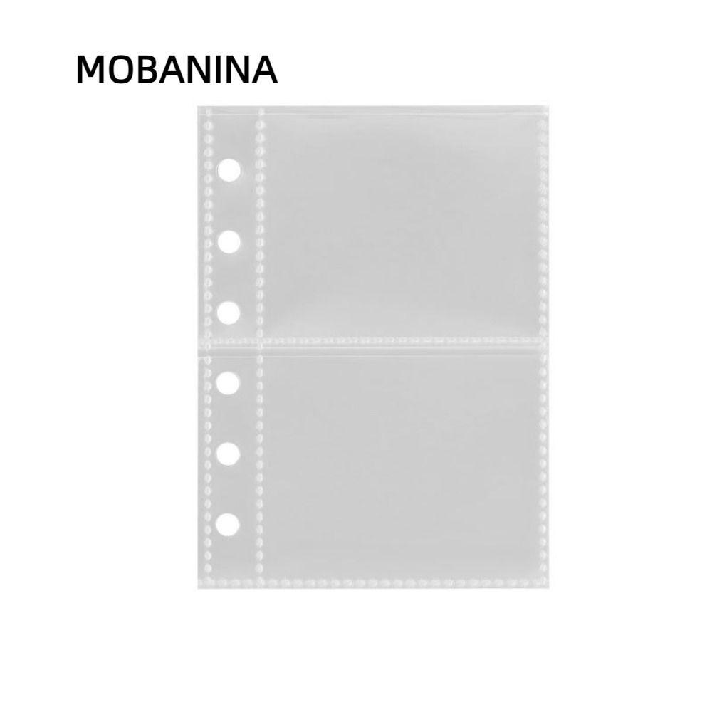 MOBANINA Photocard Binder Sheets, PP Acid Trong Suốt Nhiều Túi Tay, Chất Kết Dính Thẻ Trang Bên Tron