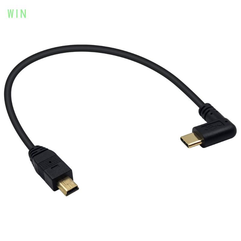 WIN Mini USB sang Type C Cáp chuyển đổi 90 độ USB 3 1 Type C sang MiniUSB