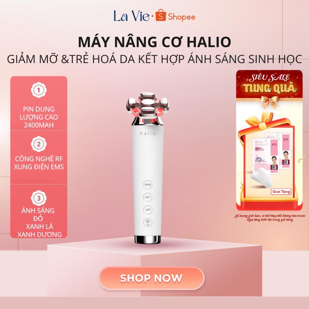 Máy Nâng Cơ, Giảm Mỡ Mặt & Trẻ Hoá Da Kết Hợp Ánh Sáng Sinh Học Halio RevitaWave Skin Rejuvenator |B