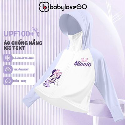 Áo chống nắng cho bé gái BabyloveGO, áo choàng chống nắng công nghệ mới Ice Text làm mát tức thì chống tia UV
