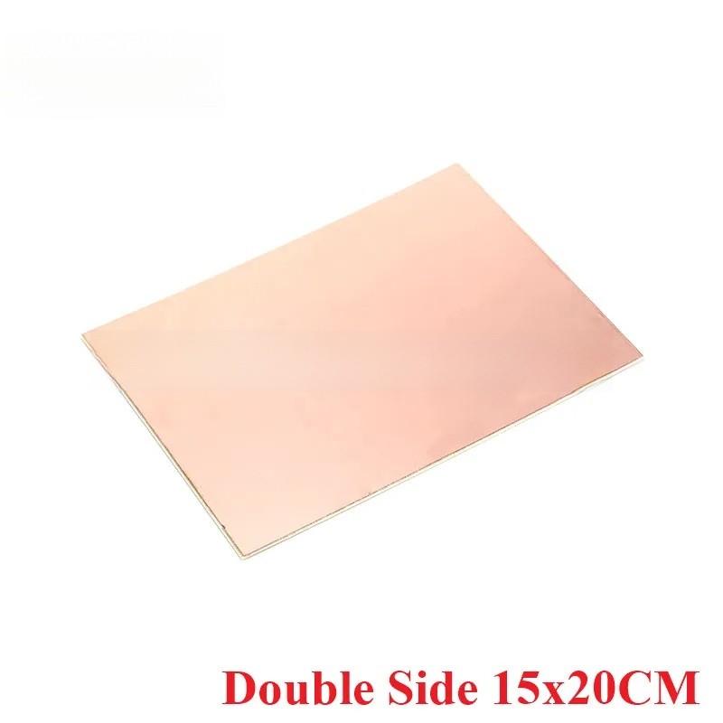 FR4 PCB 15 * 20cm Tấm đồng hai mặt DIY PCB Kit Bảng mạch gỗ 15x20cm